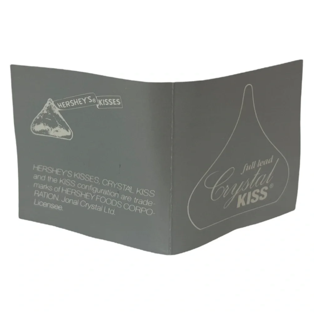 Crystal Kiss Made In Germany Ornament Hershey Kiss Full Lead Jonal Crystals